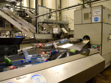 recycling plastic flessen